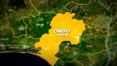 Ondo state map o1