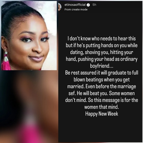 Actress etinosa idemudia