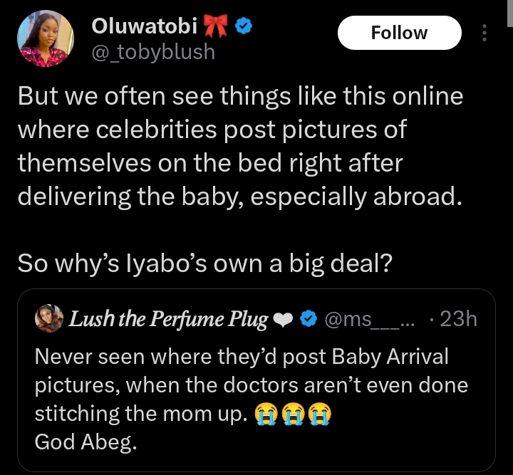Lady comment