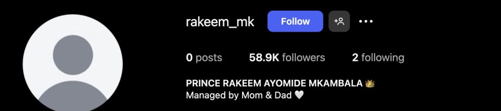 Prince rakeem mkambala,