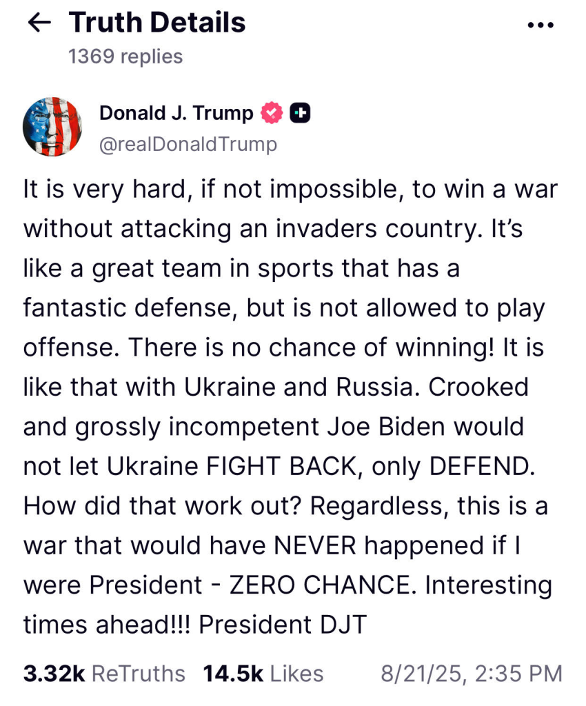 Trumps backs out