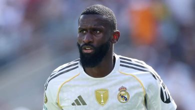 Real madrid defender antonio rudiger ruled out for two months with a leg injury