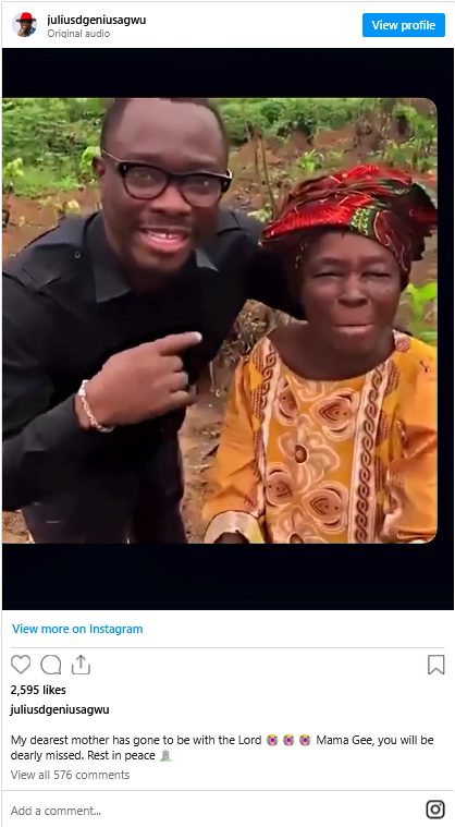 Screenshot 2025 10 09 at 14 05 11 nigerian comedian julius agwu’s mother is de@d