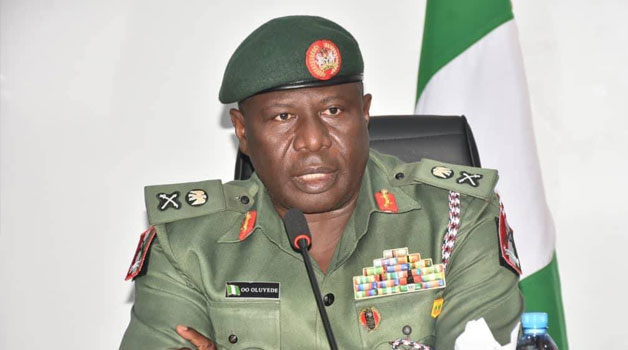 The Chief of Defence Staff, General Olufemi Oluyede,